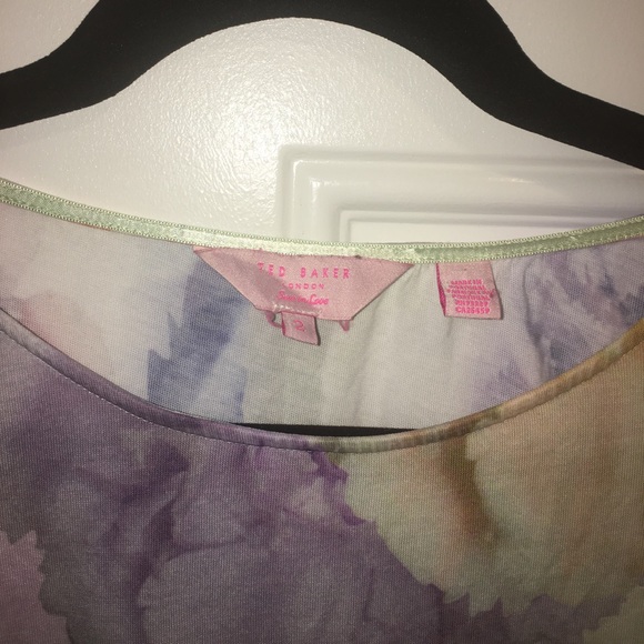 Ted Baker flower women t-shirt size 6 (Ted Baker Size 2) - Picture 5 of 13